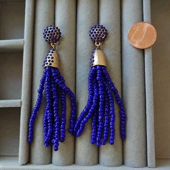 BaubleBar Sugerfix Piñata Tassel Earrings in Blue - Picture 2 of 8